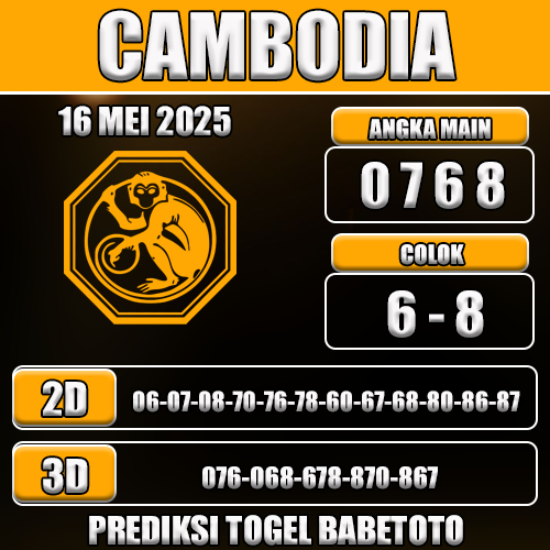 Prediksi Togel Cambodia 16 Mei 2025