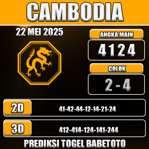 Prediksi Togel Cambodia 22 Mei 2025
