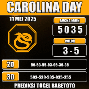Prediksi Togel Carolina Day 11 Mei 2025