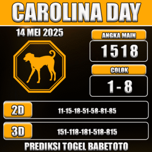 Prediksi Togel Carolina Day 13 Mei 2025