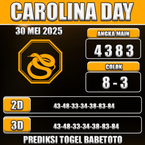 Prediksi Togel Carolina Day 29 Mei 2025