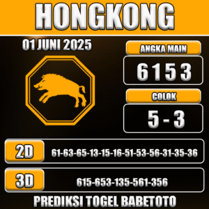 Prediksi Togel Hongkong 01 Juni 2025