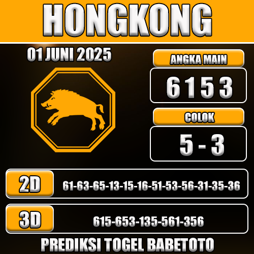 Prediksi Togel Hongkong 01 Juni 2025