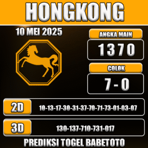Prediksi Togel Hongkong 10 Mei 2025