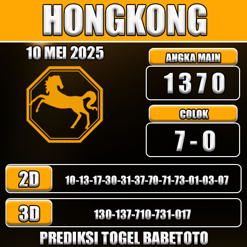 Prediksi Togel Hongkong 10 Mei 2025