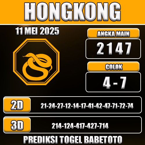 Prediksi Togel Hongkong 11 Mei 2025