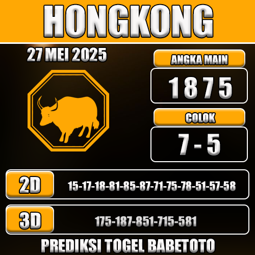 Prediksi Togel Hongkong 27 Mei 2025