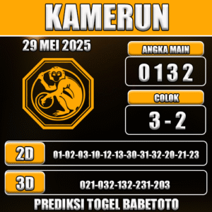 Prediksi Togel Kamerun 29 Mei 2025