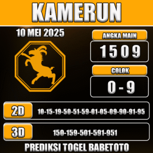 Prediksi Togel Kamerun 10 Mei 2025