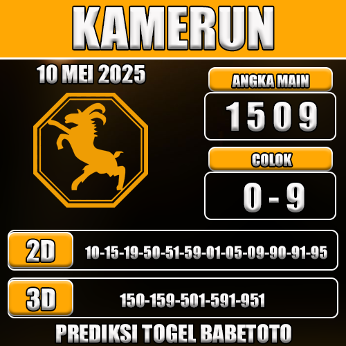 Prediksi Togel Kamerun 10 Mei 2025