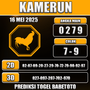 Prediksi Togel Kamerun 16 Mei 2025