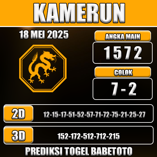 Prediksi Togel Kamerun 18 Mei 2025