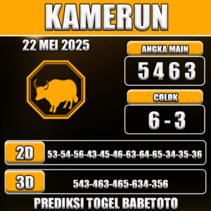 Prediksi Togel Kamerun 22 Mei 2025