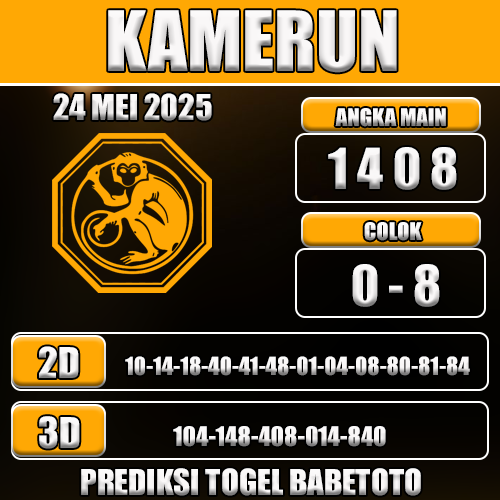 Prediksi Togel Kamerun 24 Mei 2025