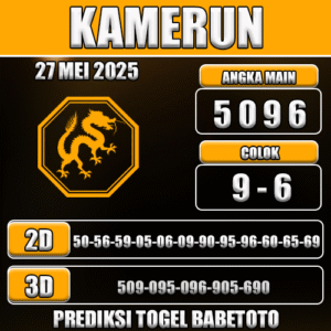 Prediksi Togel Kamerun 27 Mei 2025