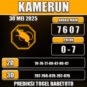 Prediksi Togel Kamerun 30 Mei 2025