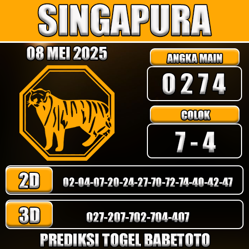 Prediksi Togel Singapura 08 Mei 2025