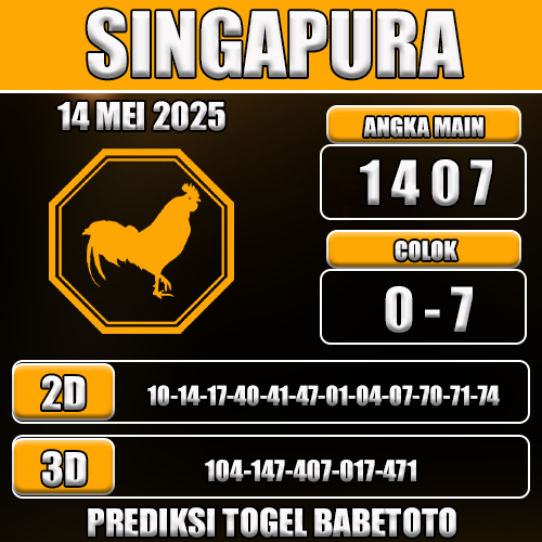 Prediksi Togel Singapura 14 Mei 2025