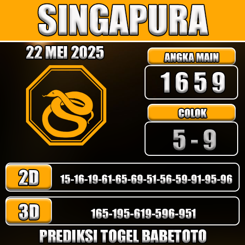 Prediksi Togel Singapura 22 Mei 2025