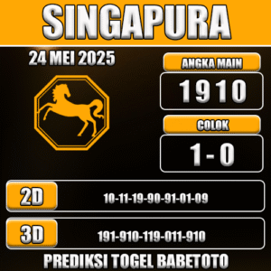 Prediksi Togel Singapura 24 Mei 2025