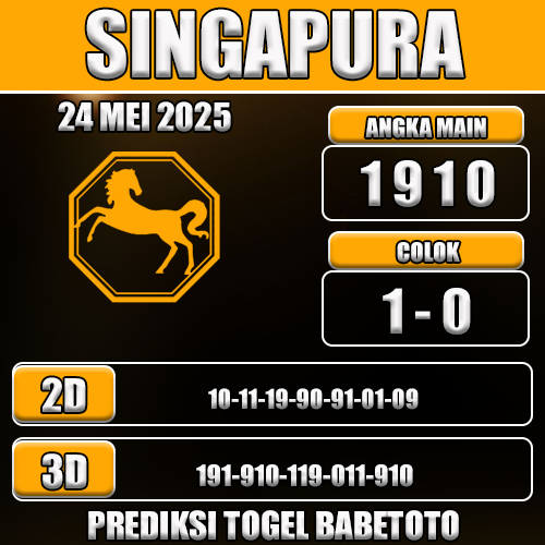 Prediksi Togel Singapura 24 Mei 2025