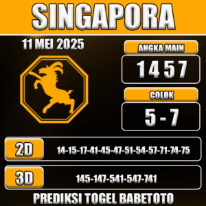 Prediksi Togel Singapura 11 Mei 2025