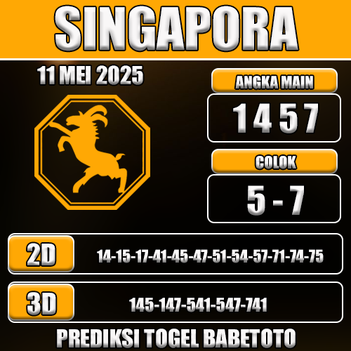 Prediksi Togel Singapura 11 Mei 2025