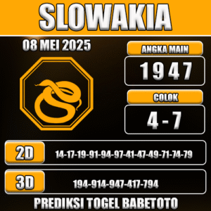 Prediksi Togel Slowakia 08 Mei 2025