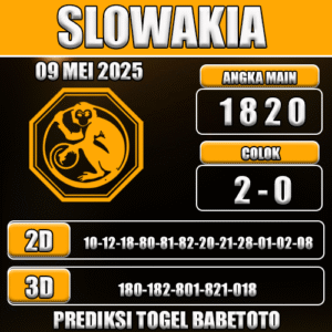 Prediksi Togel Slowakia 09 Mei 2025