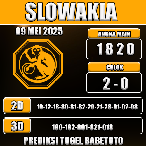 Prediksi Togel Slowakia 09 Mei 2025