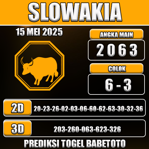 Prediksi Togel Slowakia 15 Mei 2025