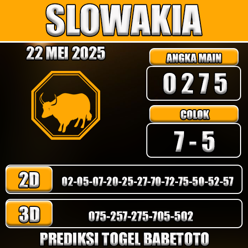 Prediksi Togel Slowakia 22 Mei 2025