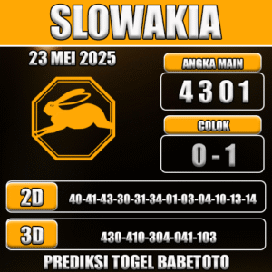 Prediksi Togel Slowakia 23 Mei 2025