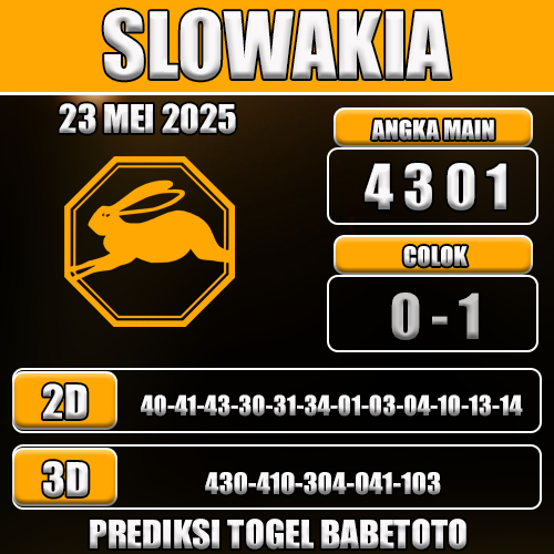 Prediksi Togel Slowakia 23 Mei 2025
