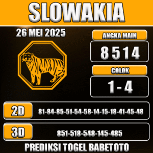 Prediksi Togel Slowakia 26 Mei 2025