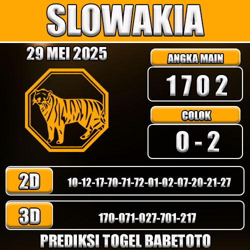 Prediksi Togel Slowakia 29 Mei 2025