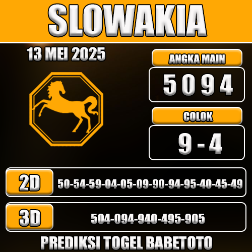Prediksi Togel Slowakia 13 Mei 2025