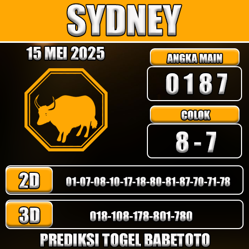 Prediksi Togel Sydney 15 Mei 2025