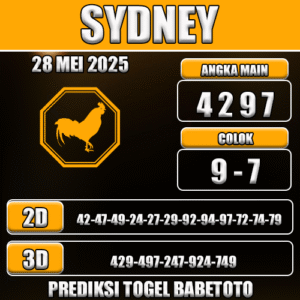 Prediksi Togel Sydney 28 Mei 2025