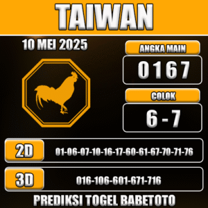 Prediksi Togel Taiwan 10 Mei 2025