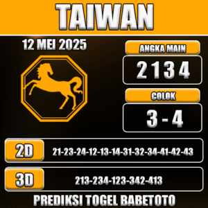 Prediksi Togel Taiwan 12 Mei 2025