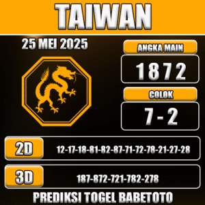 Prediksi Togel Taiwan 25 Mei 2025