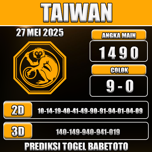 Prediksi Togel Taiwan 27 Mei 2025