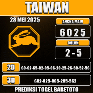 Prediksi Togel Taiwan 28 Mei 2025
