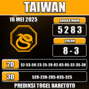 Prediksi Togel Taiwan 16 Mei 2025