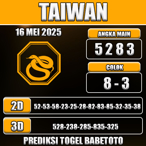Prediksi Togel Taiwan 16 Mei 2025