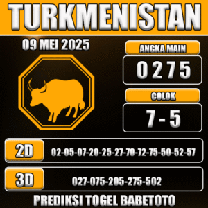 Prediksi Togel Turkmenistan 09 Mei 2025