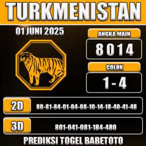 Prediksi Togel Turkmenistan 01 Juni 2025