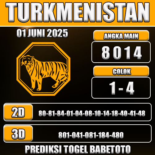 Prediksi Togel Turkmenistan 01 Juni 2025