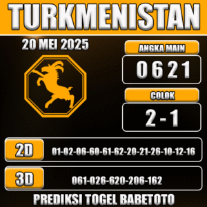 Prediksi Togel Turkmenistan 20 Mei 2025